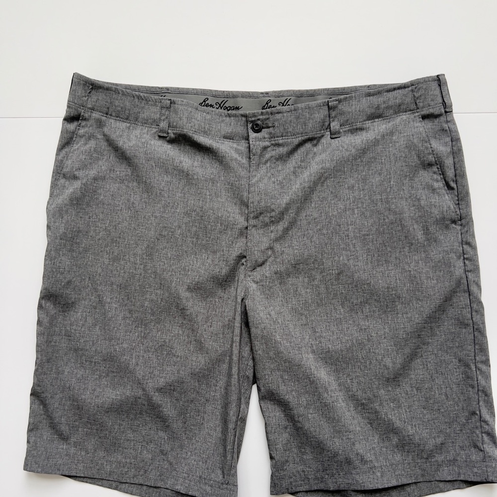 Hogan Charcoal Flat Front Men's Shorts